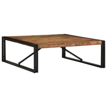 ARDEBO.de - Couchtisch Mehrfarbig 100x100x35 cm Altholz Massivholz