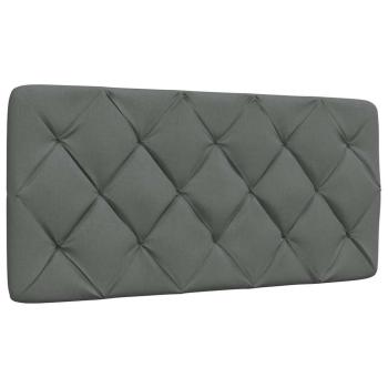 Bettgestell ohne Matratze Dunkelgrau 100x200 cm Stoff