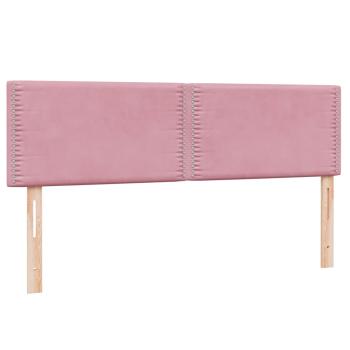 ARDEBO.de - Boxspringbett mit Matratze Rosa 160x210 cm Samt