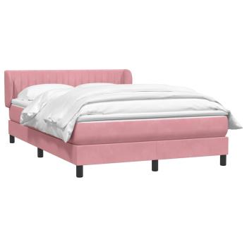 Boxspringbett mit Matratze Rosa 160x220 cm Samt