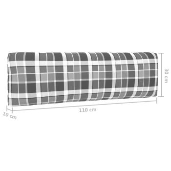 Outdoor-Mittelsofa Paletten Kiefernholz Imprägniert Weiß