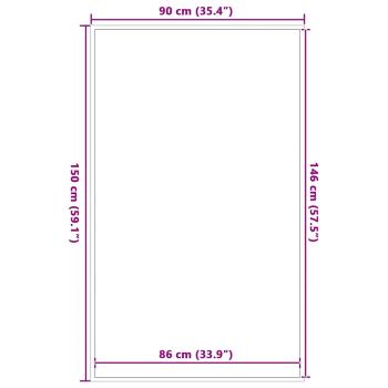 Fußmatte Blau 90x150 cm