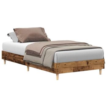 Bettgestell ohne Matratze Altholz-Optik 90x200cm Holzwerkstoff