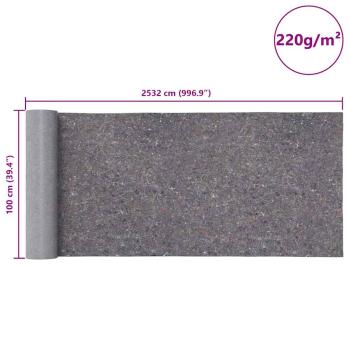 Rutschfeste Malervliese 2 Stk. 2532 cm 220 g/m² Grau