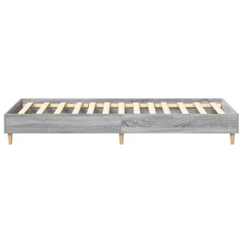 Bettgestell ohne Matratze Grau Sonoma 90x190 cm Holzwerkstoff