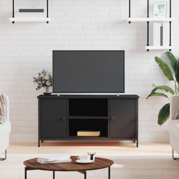 ARDEBO.de - TV-Schrank Schwarz 100x40x50 cm Holzwerkstoff