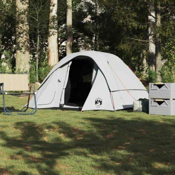 ARDEBO.de - Campingzelt 4 Personen Weiß Verdunkelt Wasserdicht