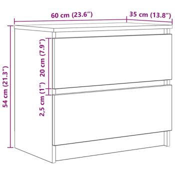TV-Schrank Sonoma-Eiche 60x35x54 cm Holzwerkstoff