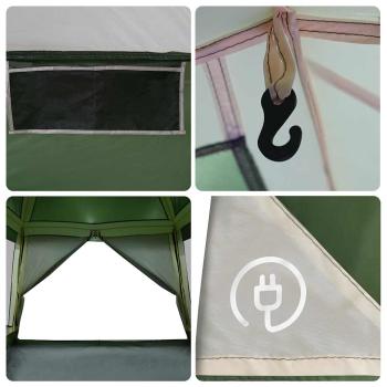 Familienzelt für 6 Personen Grün Wasserdicht