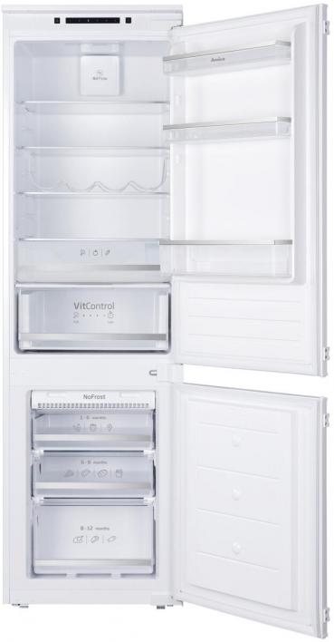 Amica EKGCS 387 931 Einbau-Kühl-/Gefrierkombination, Nischenhöhe: 178 cm, 246 L, Schlepptür-Technik, elektronische Steuerung, Tür-Offen-Alarm, Inverter Kompressor, weiß (1195081)