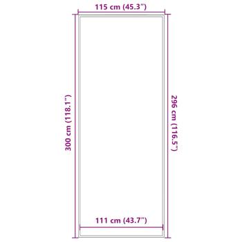 Fußmatte Anthrazit 115x300 cm
