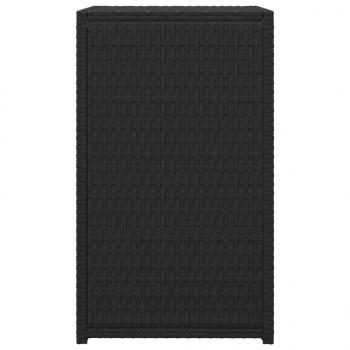 C-Tisch Schwarz 40x35x60 cm Poly Rattan