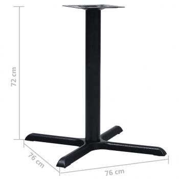 Bistrotisch-Gestell Schwarz 76x76x72 cm Gusseisen