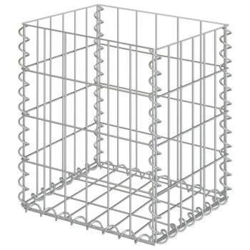 Gabionenkörbe 2 Stk. Verzinkter Stahl 30x30x40 cm