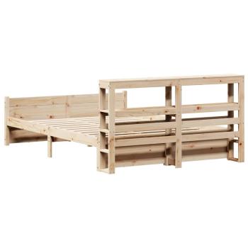 Bettgestell mit Kopfteil ohne Matratze 150x200 cm