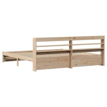 Bettgestell mit Kopfteil ohne Matratze 200x200 cm
