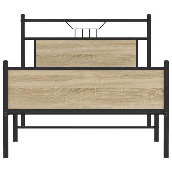 Bettgestell ohne Matratze Sonoma-Eiche 100x190 cm Holzwerkstoff