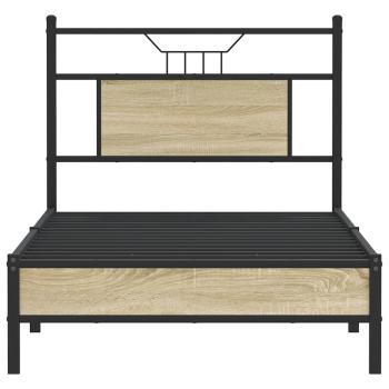 Bettgestell ohne Matratze Sonoma-Eiche 75x190 cm Holzwerkstoff