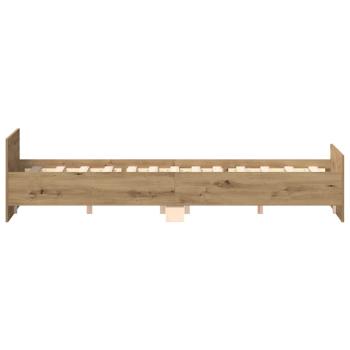 Bettgestell ohne Matratze Artisan-Eiche 140x200cm Holzwerkstoff