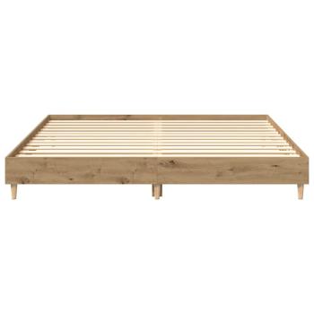 Bettgestell ohne Matratze Artisan-Eiche 180x200cm Holzwerkstoff