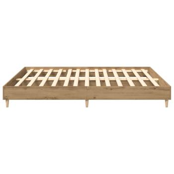 Bettgestell ohne Matratze Artisan-Eiche 180x200cm Holzwerkstoff