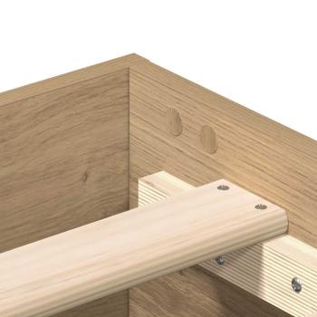 Bettgestell ohne Matratze Artisan-Eiche 180x200cm Holzwerkstoff