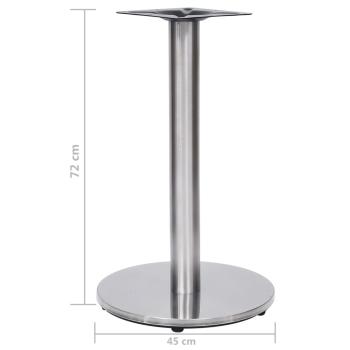 Bistrotisch-Gestell Silbern Ø45x72 cm Edelstahl
