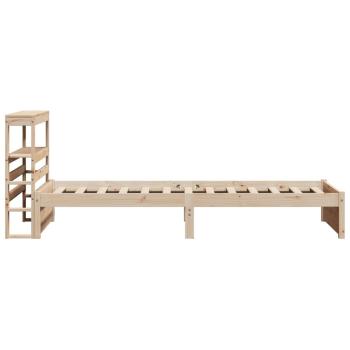 Bettgestell mit Kopfteil ohne Matratze 75x190 cm