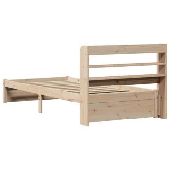 Bettgestell mit Kopfteil ohne Matratze 100x200 cm