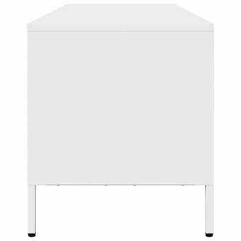 TV-Schrank Weiß 202x39x43,5 cm Kaltgewalzter Stahl
