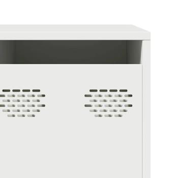 TV-Schrank Weiß 202x39x43,5 cm Kaltgewalzter Stahl