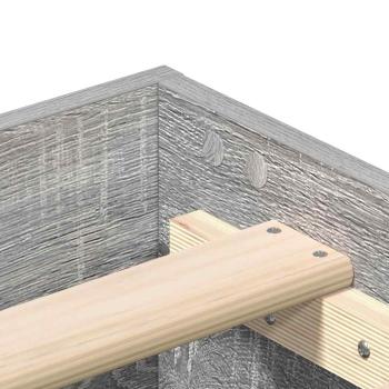 Bettgestell ohne Matratze Grau Sonoma 160x200 cm Holzwerkstoff