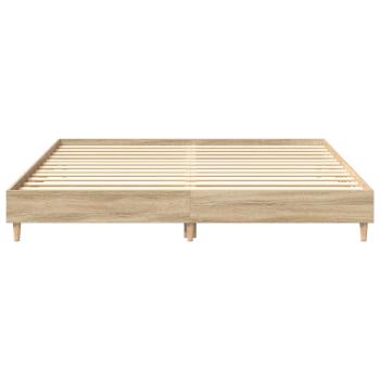 Bettgestell ohne Matratze Sonoma-Eiche 180x200 cm Holzwerkstoff