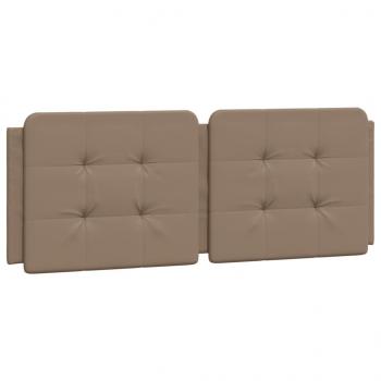 Bettgestell mit Kopfteil Cappuccino-Braun 120x200 cm Kunstleder
