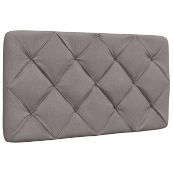 Bettgestell mit LED ohne Matratze Taupe 80x200 cm Stoff