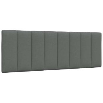 Bett mit Matratze Dunkelgrau 120x200 cm Stoff