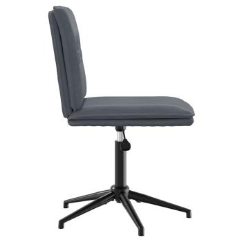 Esszimmerstühle 4 Stk. Dunkelgrau Samt