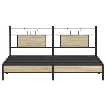 Bettgestell ohne Matratze Sonoma-Eiche 160x200 cm Holzwerkstoff