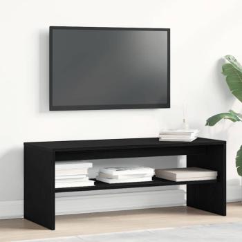 ARDEBO.de - TV-Schrank Schwarz Eichen-Optik 100x40x40 cm Holzwerkstoff