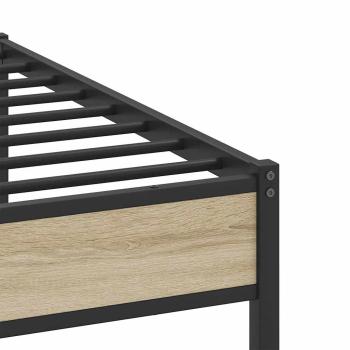 Bettgestell ohne Matratze Sonoma-Eiche 137x190 cm Holzwerkstoff