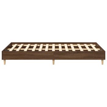 Bettgestell ohne Matratze Braun Eichen-Optik 140x190 cm