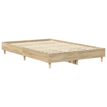 Bettgestell ohne Matratze Sonoma-Eiche 120x190 cm Holzwerkstoff