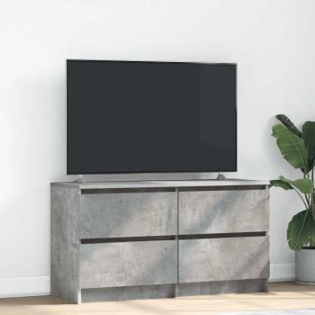 ARDEBO.de - TV-Schrank Betongrau 100x35x54 cm Holzwerkstoff