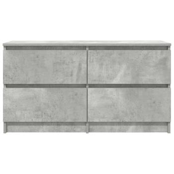 TV-Schrank Betongrau 100x35x54 cm Holzwerkstoff