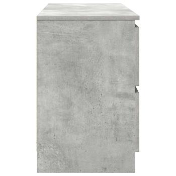 TV-Schrank Betongrau 100x35x54 cm Holzwerkstoff