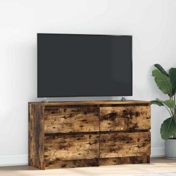 ARDEBO.de - TV-Schrank Räuchereiche 100x35x54 cm Holzwerkstoff