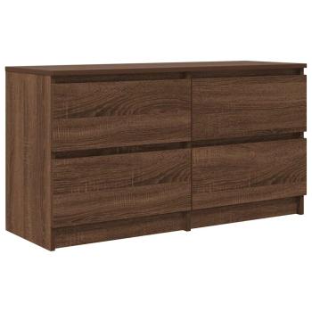 TV-Schrank Braun Eichen-Optik 100x35x54 cm Holzwerkstoff