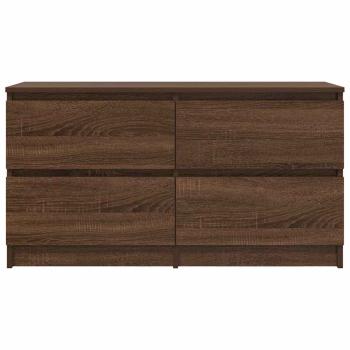 TV-Schrank Braun Eichen-Optik 100x35x54 cm Holzwerkstoff