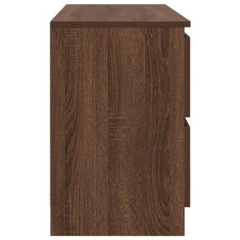 TV-Schrank Braun Eichen-Optik 100x35x54 cm Holzwerkstoff