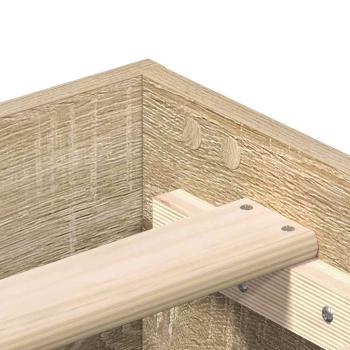 Bettgestell ohne Matratze Sonoma-Eiche 200x200 cm Holzwerkstoff